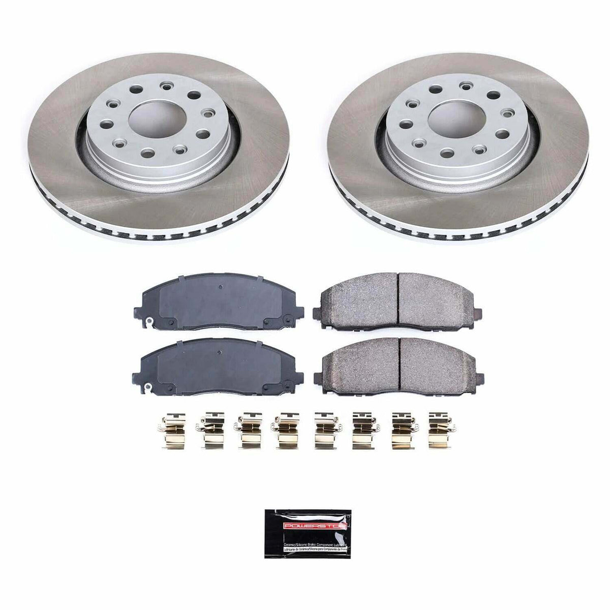 Power Stop 18-22 Jeep Wrangler Front Semi-Coated Rotor Kit - SC7940