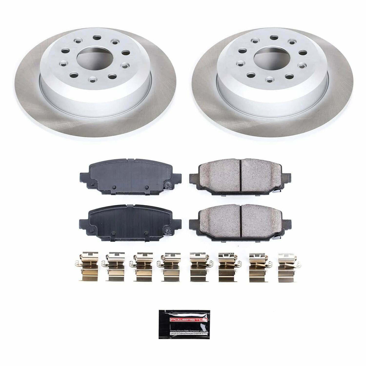 Power Stop 18-22 Jeep Wrangler Rear Semi-Coated Rotor Kit - SC7943