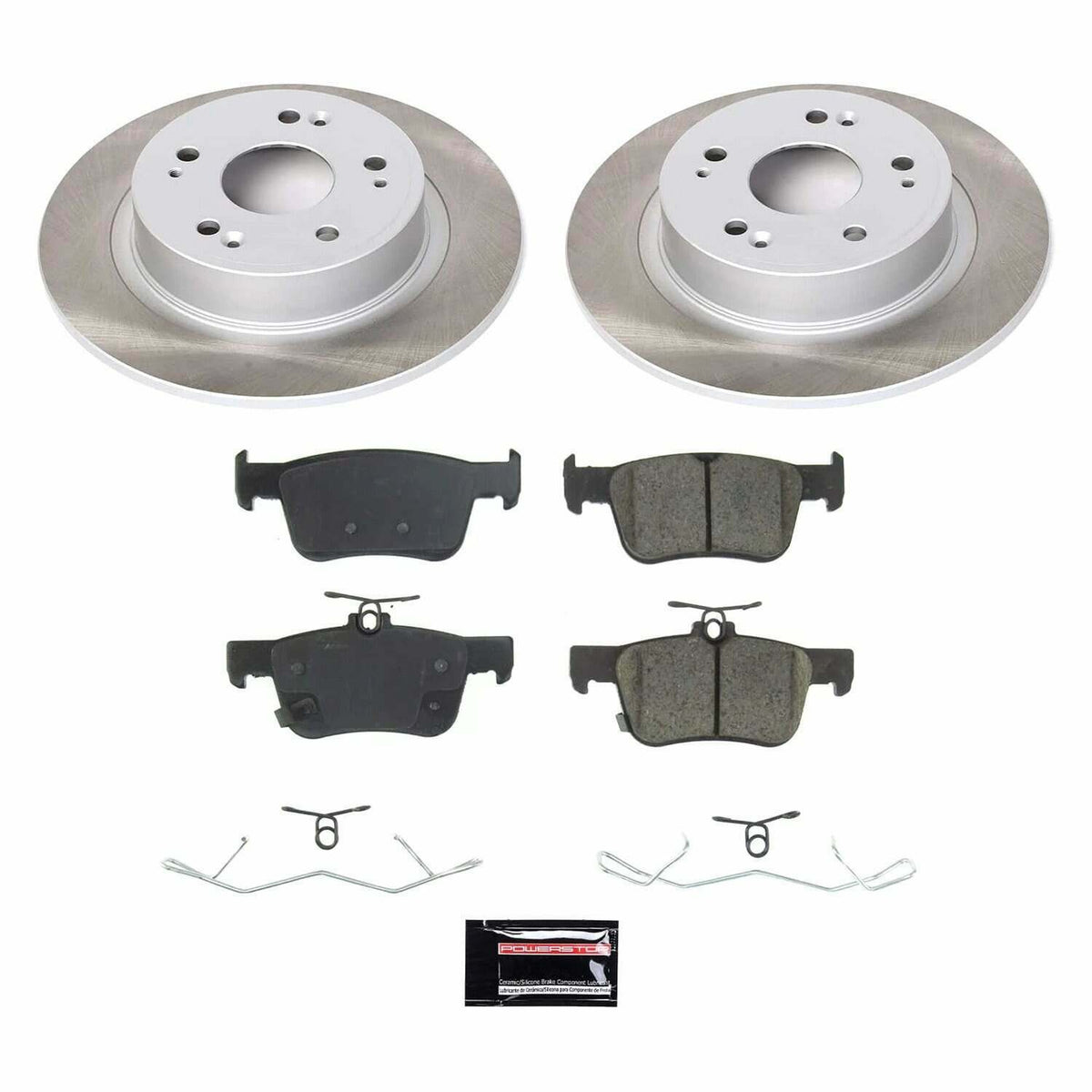 Power Stop 18-22 Honda Accord Rear Semi-Coated Rotor Kit - SC8063