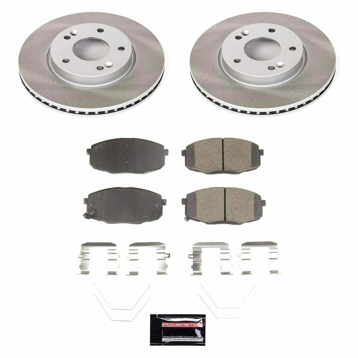 Power Stop 18-22 Hyundai Kona Front Semi-Coated Rotor Kit - SC8279