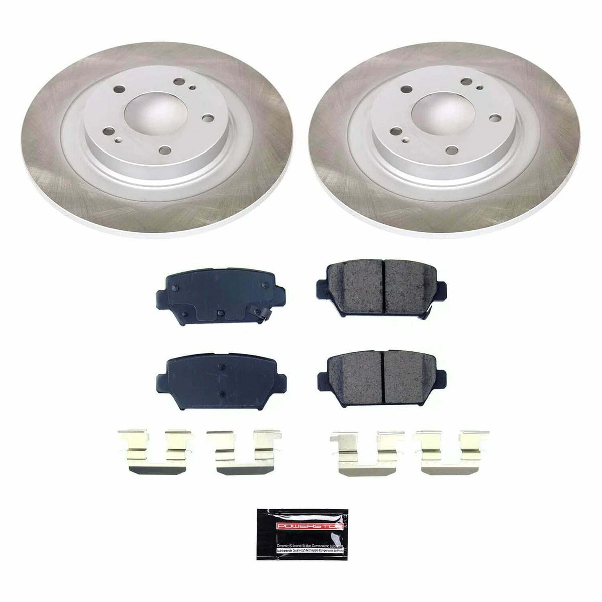 Power Stop 18-20 Mitsubishi Eclipse Cross Rear Semi-Coated Rotor Kit - SC8434