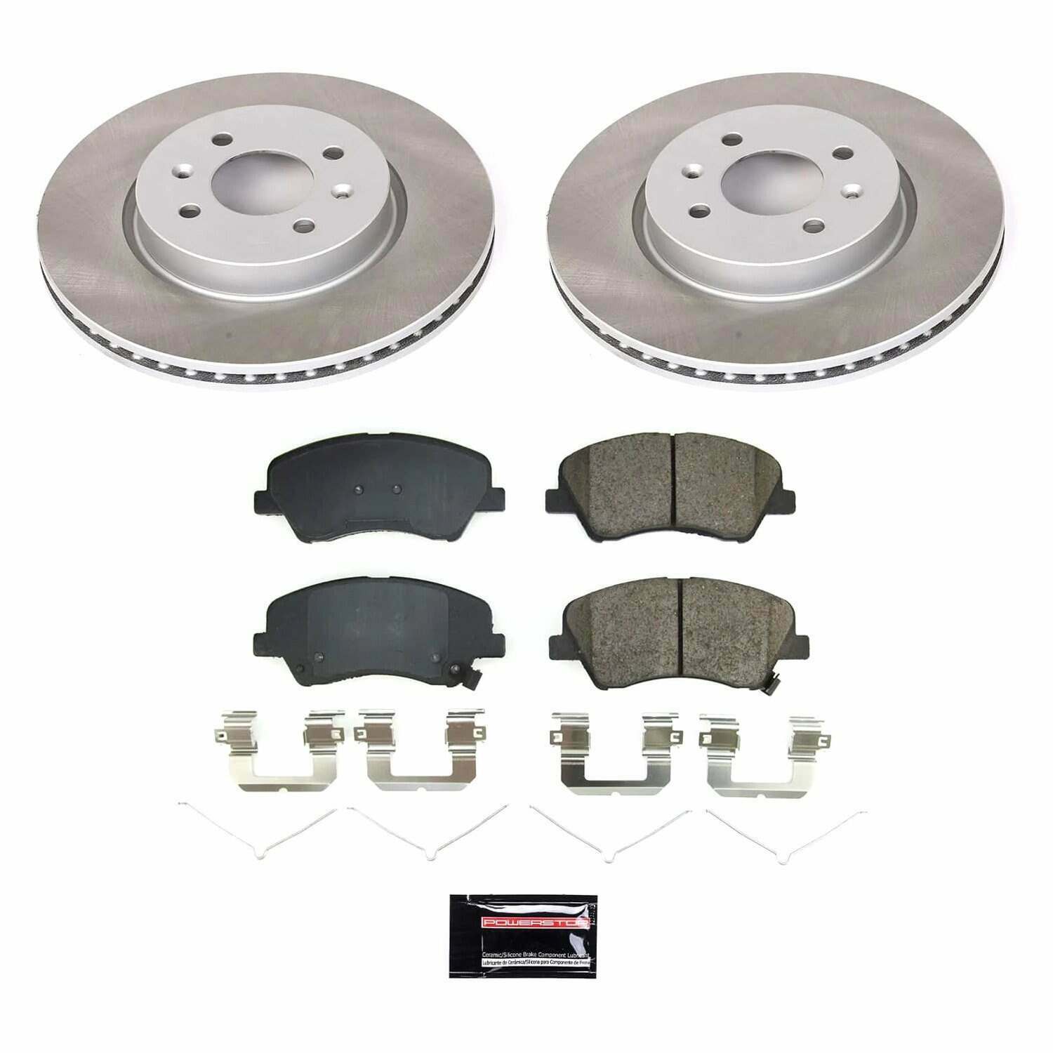 Power Stop 18-22 Kia Rio Front Semi-Coated Rotor Kit - SC8699