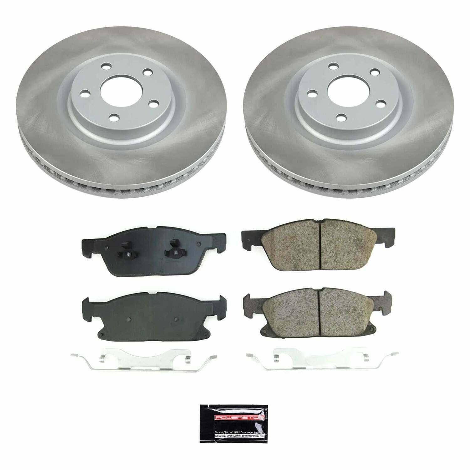 Power Stop 17-20 Lincoln Continental Front Semi-Coated Rotor Kit - SC8961