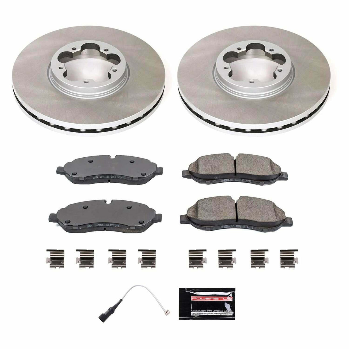 Power Stop 20-21 Ford Transit-350 Front Semi-Coated Rotor Kit - SC8989