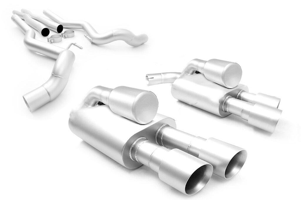 Long Tube Headers FDCB00008P 2.75" Scorpion Full Cat Back Exhaust with Dual Polished Tips (2018-2023 Mustang GT)