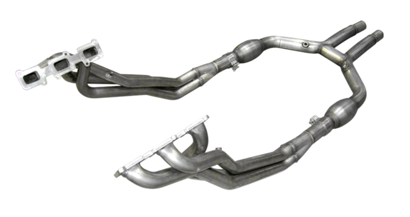 American Racing Headers MT6-11134212LSWC 2011-2014 Mustang 3.7L V6 1-3/4" Longtube Headers w/ 2.5" Catted H pipe