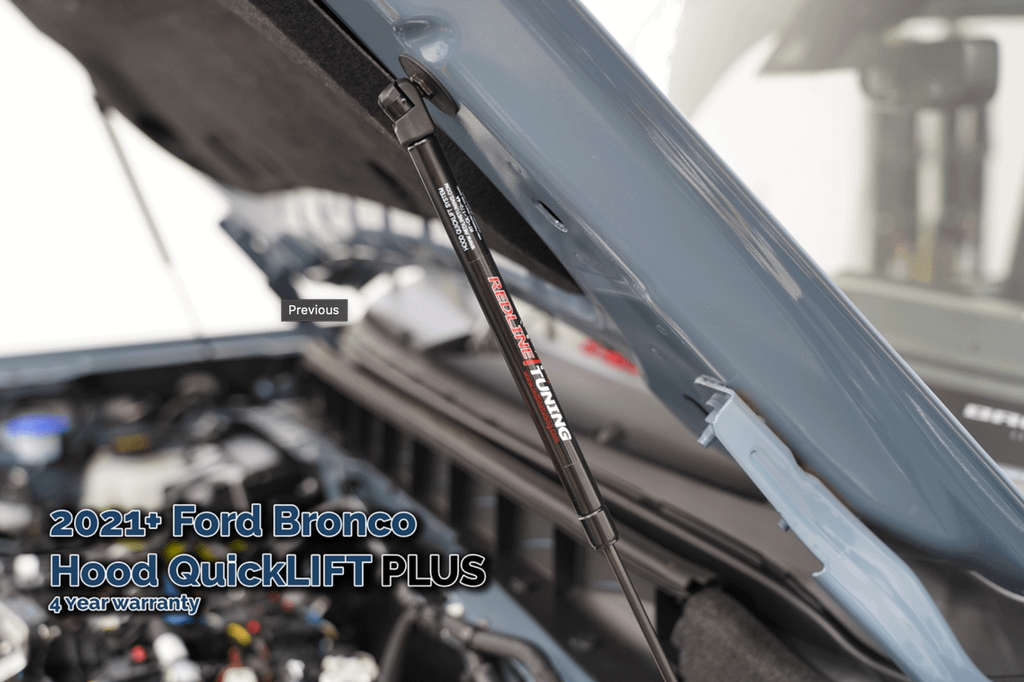 Redline Tuning 2021+ Ford Bronco (Max LIFT Edition) Hood QuickLIFT PLUS - 21-11039-02