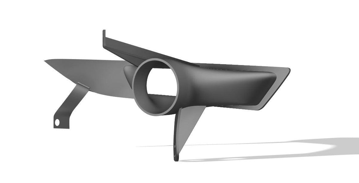 Lenz Composites ABS Headlight Intake Duct (2024-2026 Mustangs)