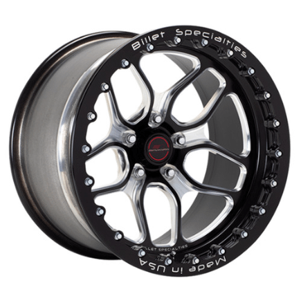 Billet Specialties WIN LITE Black Single Beadlock 15X8 5.50" BS 61 BP - BRSB22580L6155