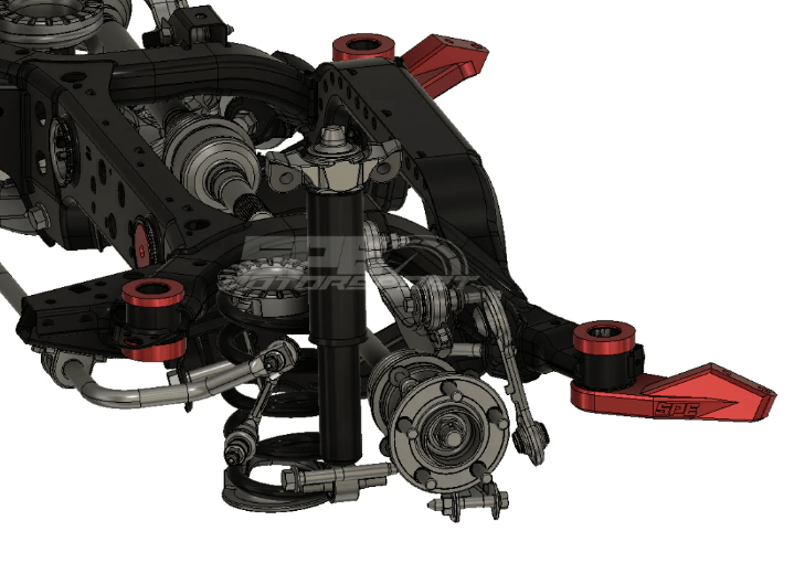 Snyder Performance Engineering 2020-2022 GT500 Stage-3 GT Trac Bite System - Billet Diff Bushings, Drag Vertical Links - P300107