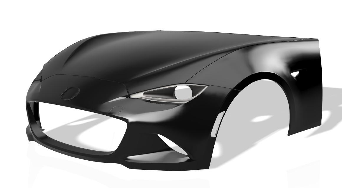 Lenz Composites ABS Headlight Intake Duct (2016-2026 Mazda Miata MX-5)