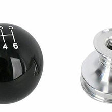 Steeda Black Cue Ball Shift Knob & Billet Collar (2011-2014 Mustang GT / V6) - 555-1250