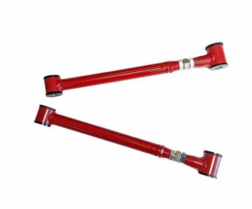 J&M Adjustable Rear Lower Control Arm - Red (2005-2014 Mustang) - 23816R