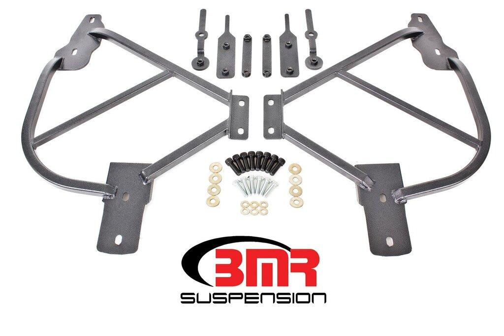 BMR SFC015H 2010-2015 5th Gen Camaro Subframe Connectors, Bolt-on (Black Hammertone)