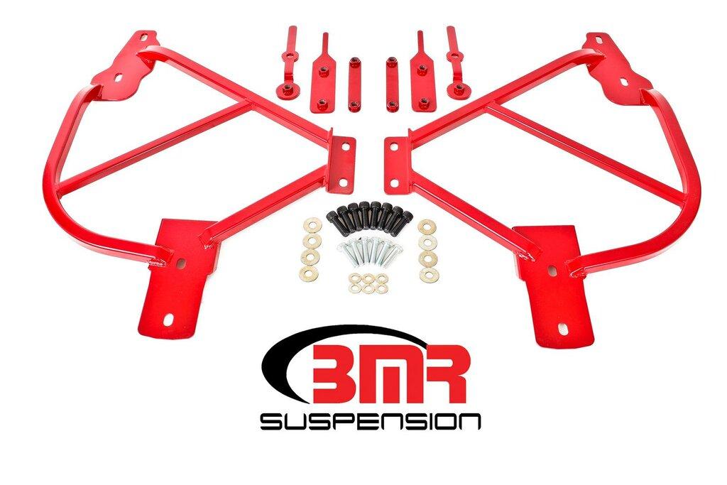 BMR SFC015R 2010-2015 5th Gen Camaro Subframe Connectors, Bolt-on (Red)