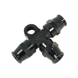 SpeedFlow -3 HOSE END TEE WITH BRACKET - SF-261-03-BLK