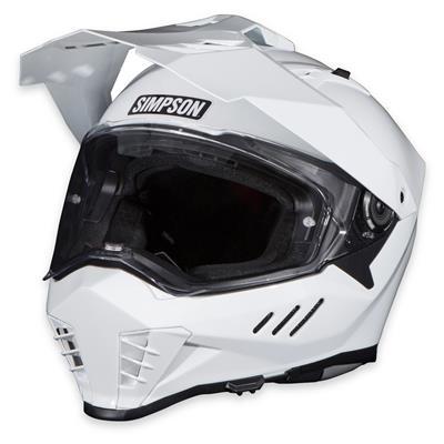 Simpson Racing Motorcycle Xcursion Bandit Helmet - White - XB12X
