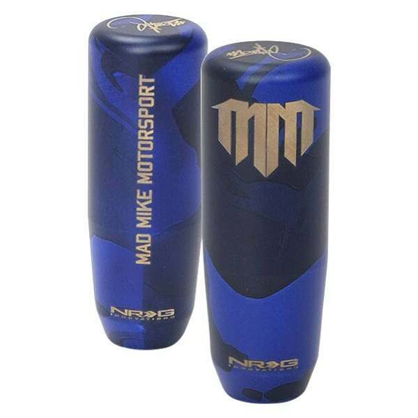 NRG Mad Mike Signature Short Shifter Blue Camo Heavy Weight Universal - SK-450CM-MM