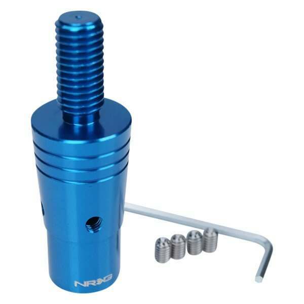 NRG Blue 14mm Euro aluminum adapter with M10x1.5 thread Pitch - SKA-014BL