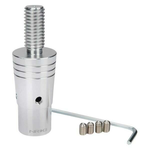 NRG Silve 14mm Euro aluminum adapter with M10x1.5 thread Pitch - SKA-014SL