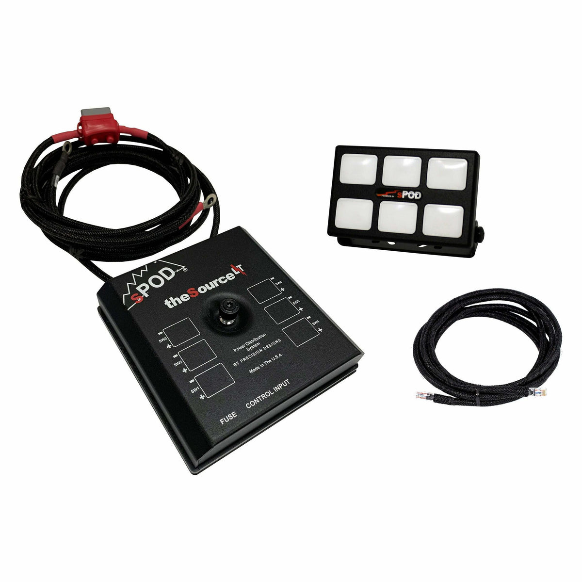 sPOD SourceLT w/ Mini6 for Universal w/ 84 Inch Battery Cables - SL-M6-UNI-84