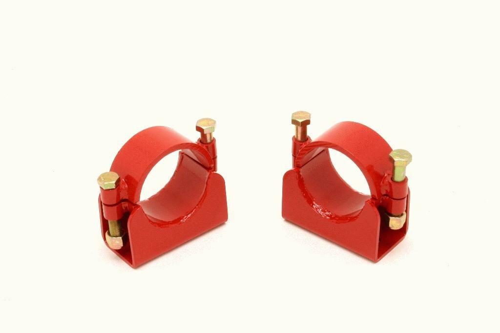 BMR SMK008R 1982-2002 GM F-body Sway Bar Mount Kit With Bolt-on Bracket, 3.25" Axles (Red)