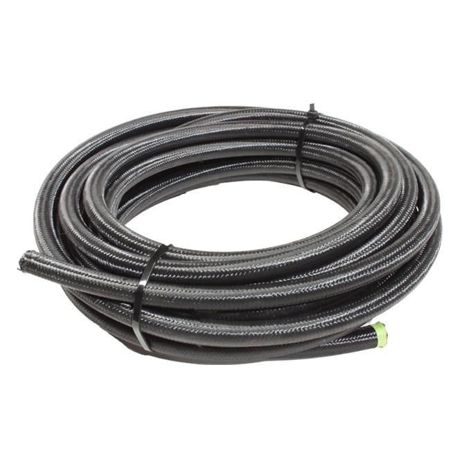Snow Performance 12 Black Nylon Braided Stainless Ptfe Hose - 30Ft. - SNF-61230B