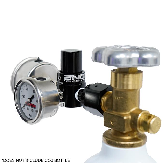 Snow Performance Billet Fixed Co2 Regulator (100Psi) With Gauges - SNO-353G