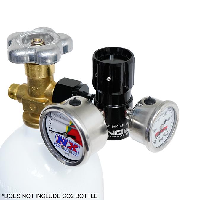 Snow Performance Billet Adjustable Co2 Regulator (0-475Psi) With Gauges - SNO-354G