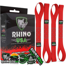 Rhino USA Rhino Usa Soft Loops Motorcycle Tie-Down Set 4-Pack Red - SOFT4PACK-RED