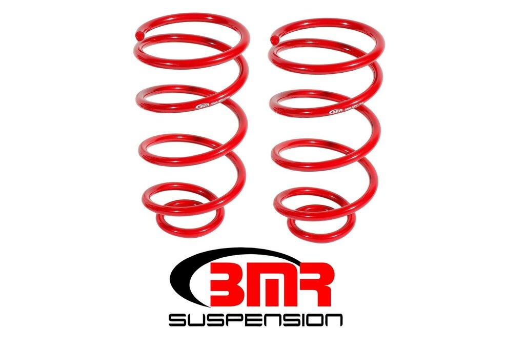 BMR SP017R 1964-1966 A-Body Lowering Springs, Rear, 1" Drop (Red)