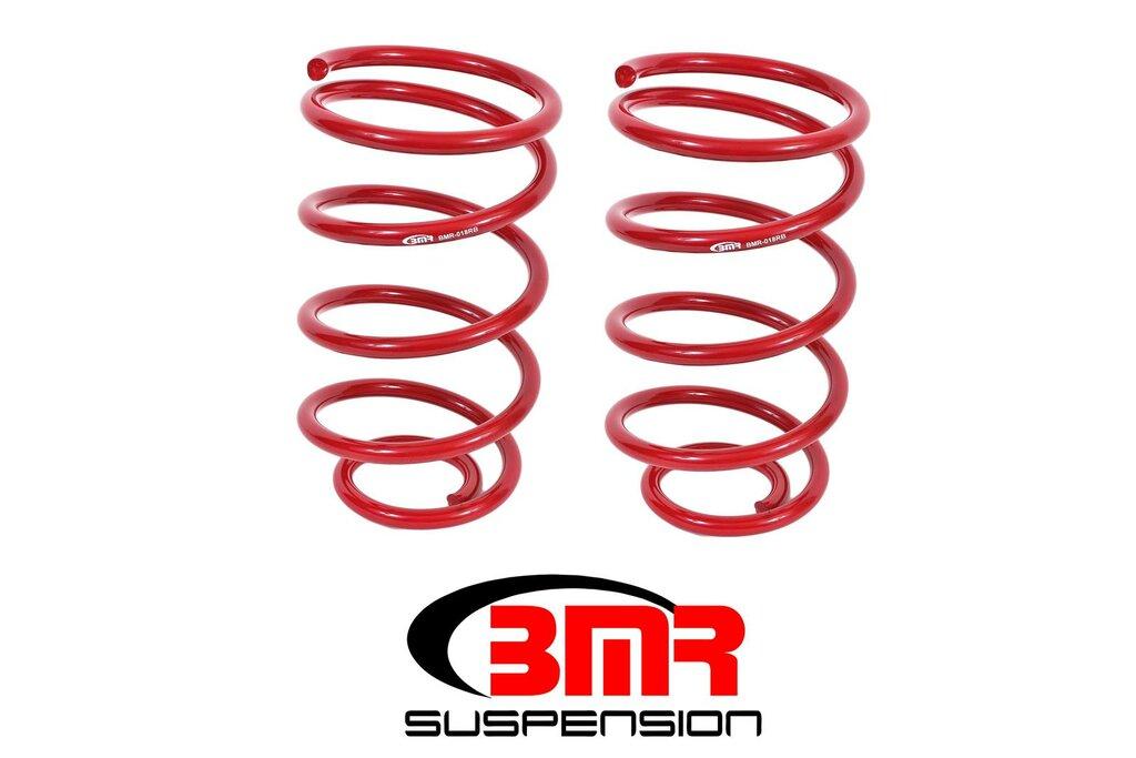 BMR SP018R 1964-1966 A-Body Lowering Springs, Rear, 2" Drop (Red)