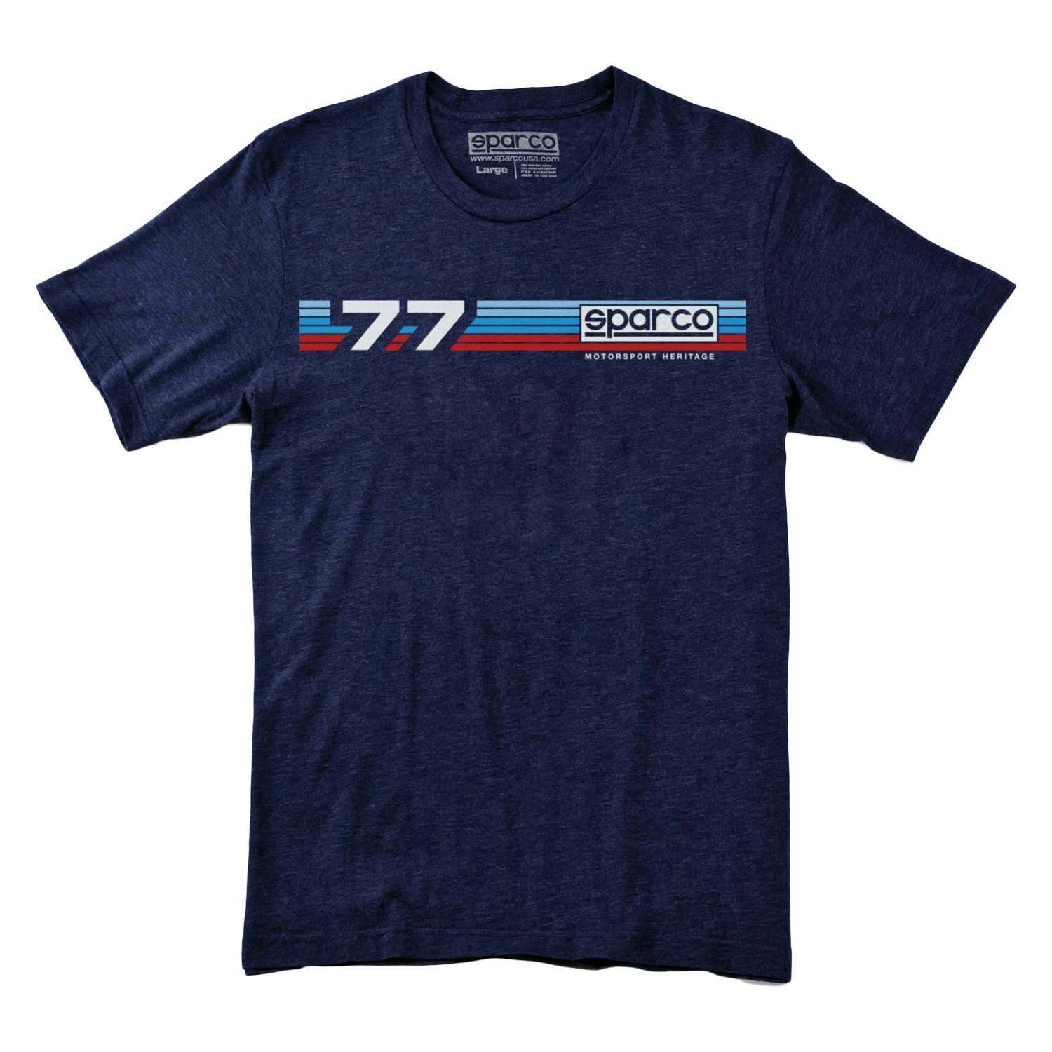Sparco T-Shirt Rally Tri Navy Small - SP02010BM1S
