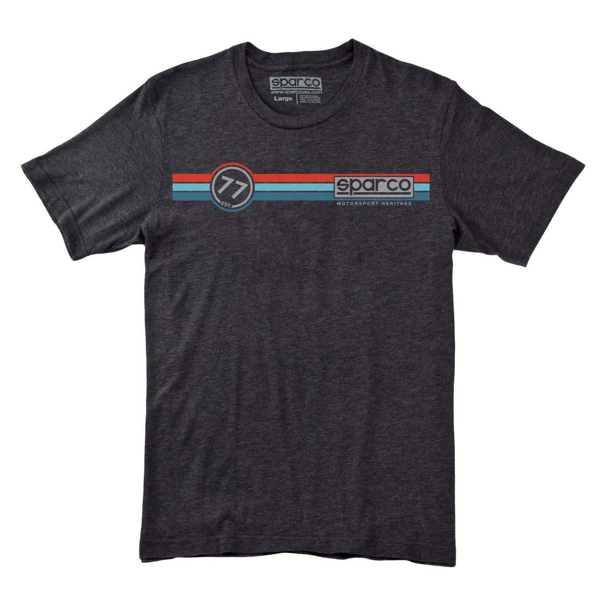 Sparco T-Shirt Circuit Tri Gray Large - SP02020GR3L