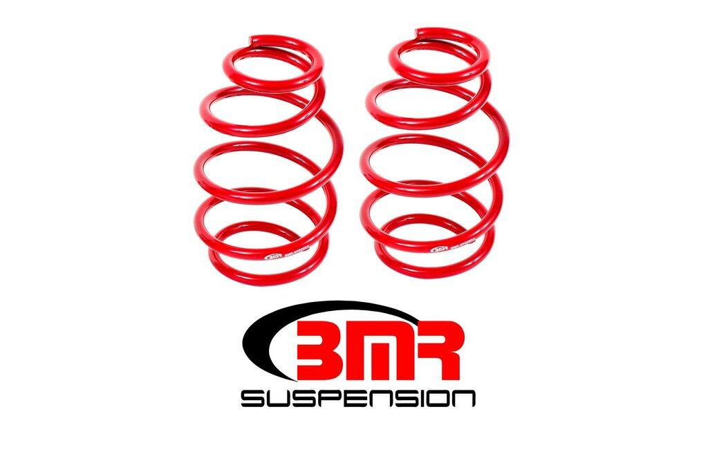 BMR SP020R 2010-2015 5th Gen Camaro Lowering Springs, Front, 1.0" Drop, 220 Spring Rate, V8 (Red)