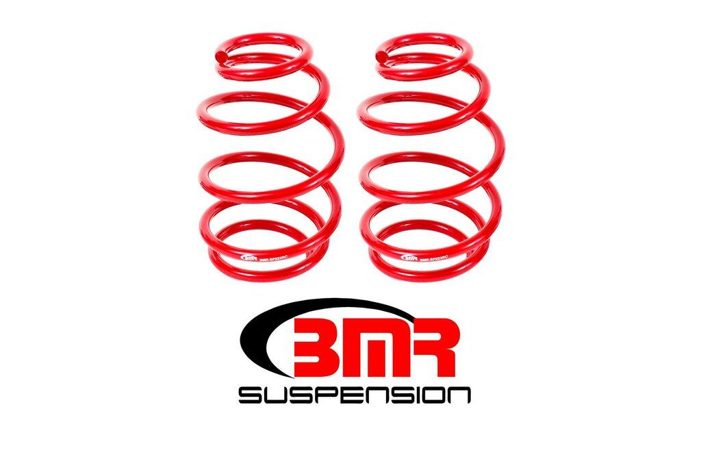 BMR SP023R 2010-2015 5th Gen Camaro Lowering Springs, Front, 1.4" Drop, 220 Spring Rate, V8 (Red)
