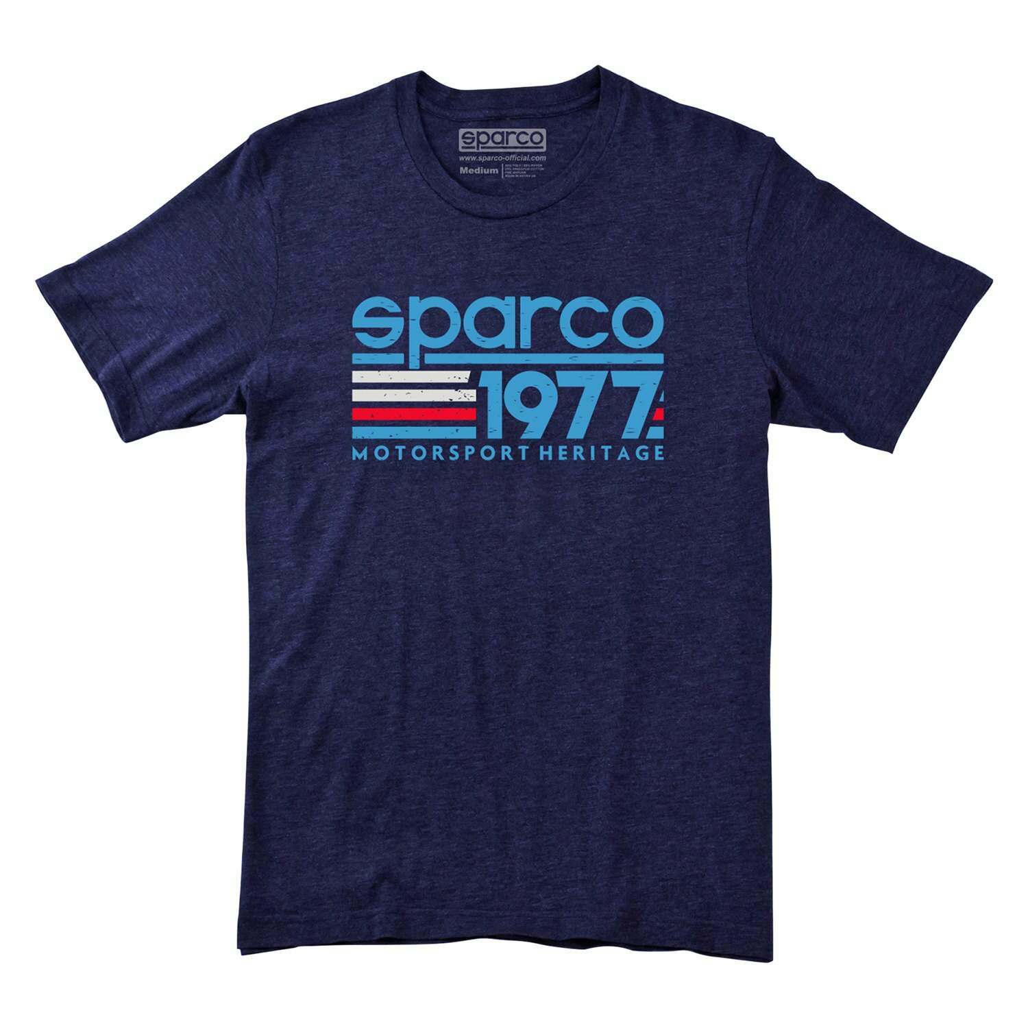 Sparco T-Shirt Vintage 77 Navy Medium - SP02900BM2M