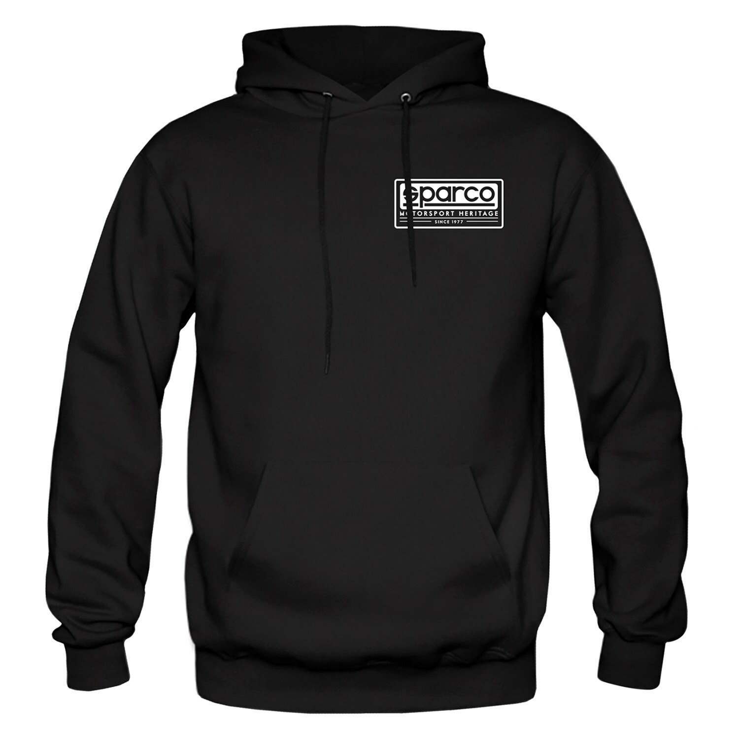 Sparco Sweatshirt Hooded Heritage Black Sm - SP03200NR1S