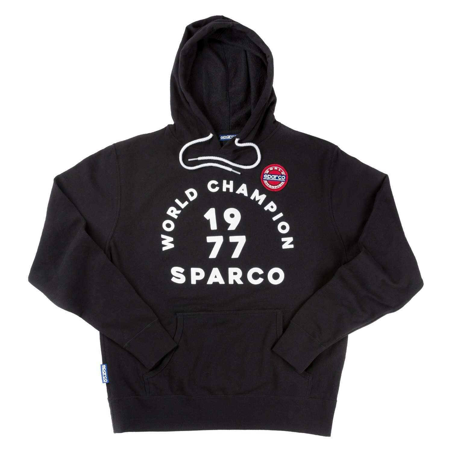 Sparco Sweatshirt Hooded 77 Black XXLr - SP03400NR5XXL