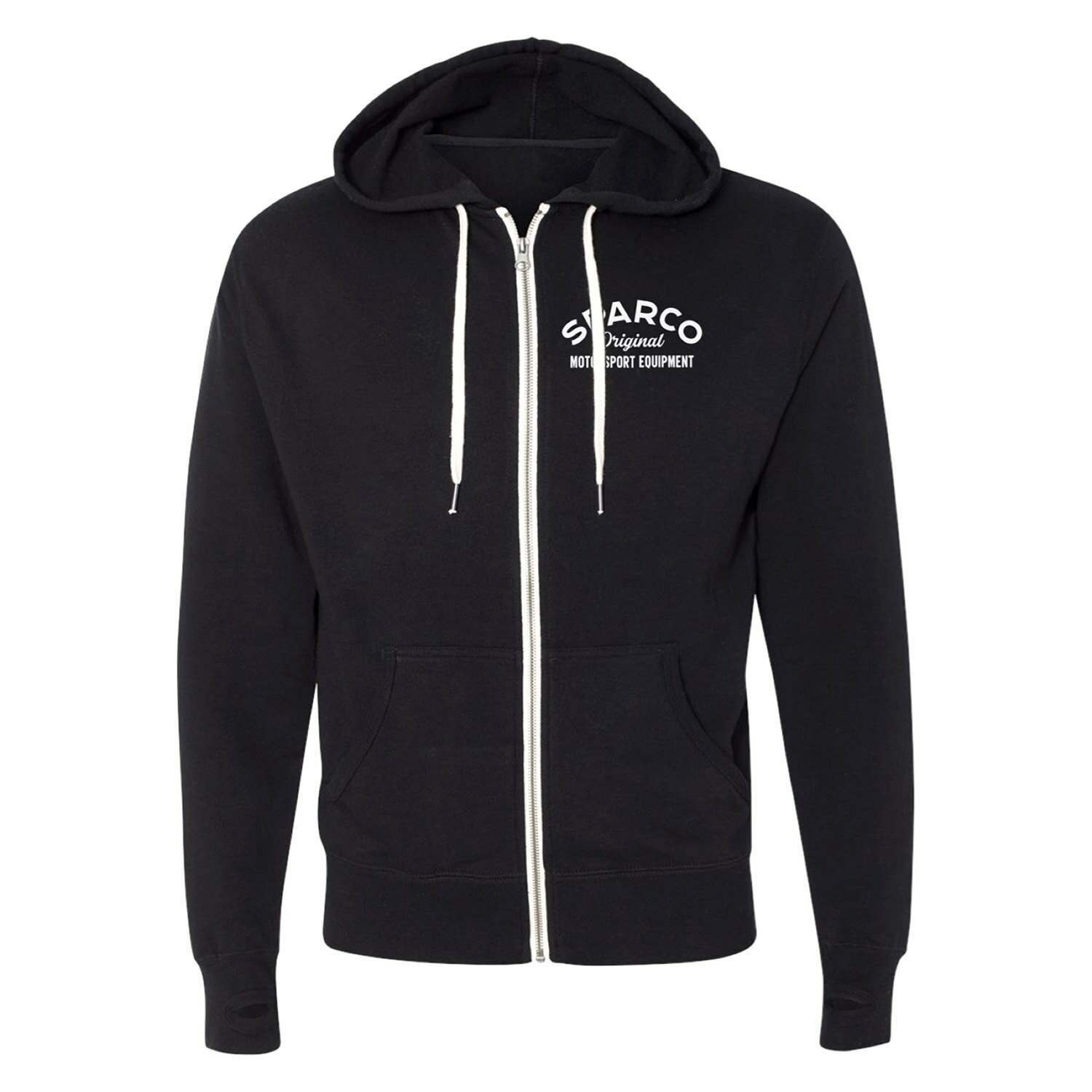 Sparco Sweatshirt Zip Garage Black Large - SP04800NR3L