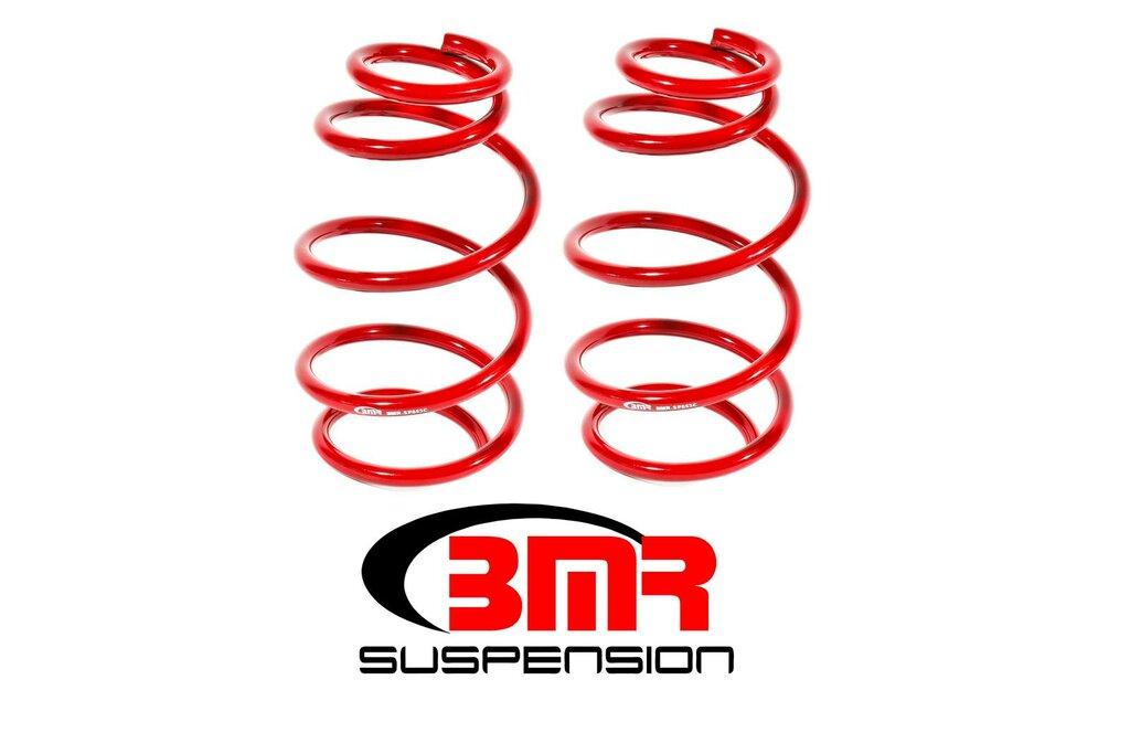 BMR SP053R 2010-2015 5th Gen Camaro Lowering Springs, Front, 1.2" Drop, 200 Spring Rate, V6 (Red)