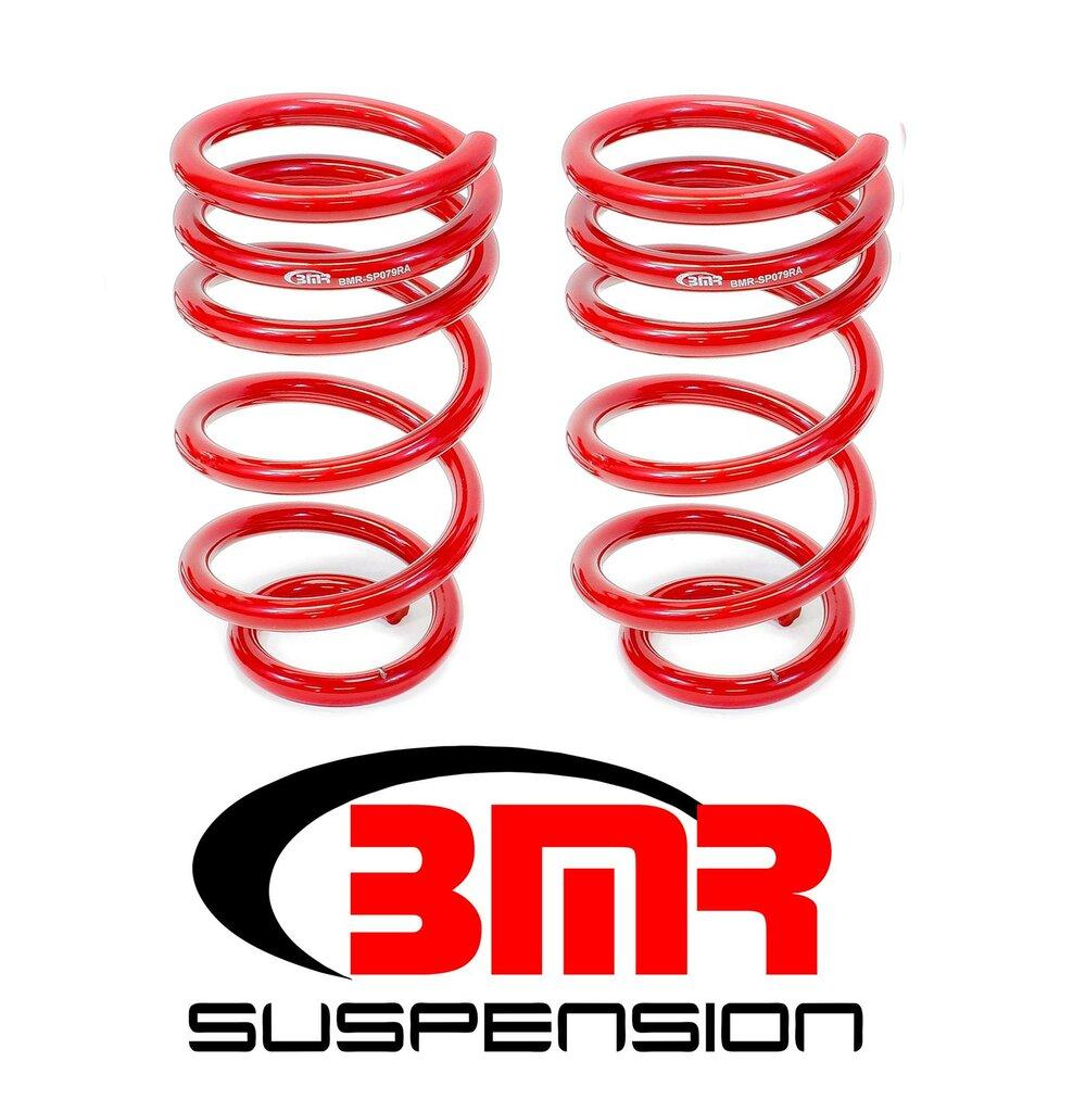 BMR SP079R 2010-2015 5th Gen Camaro Lowering Springs, Rear, 1.25" Drop, 460 Spring Rate, V8 (Red)