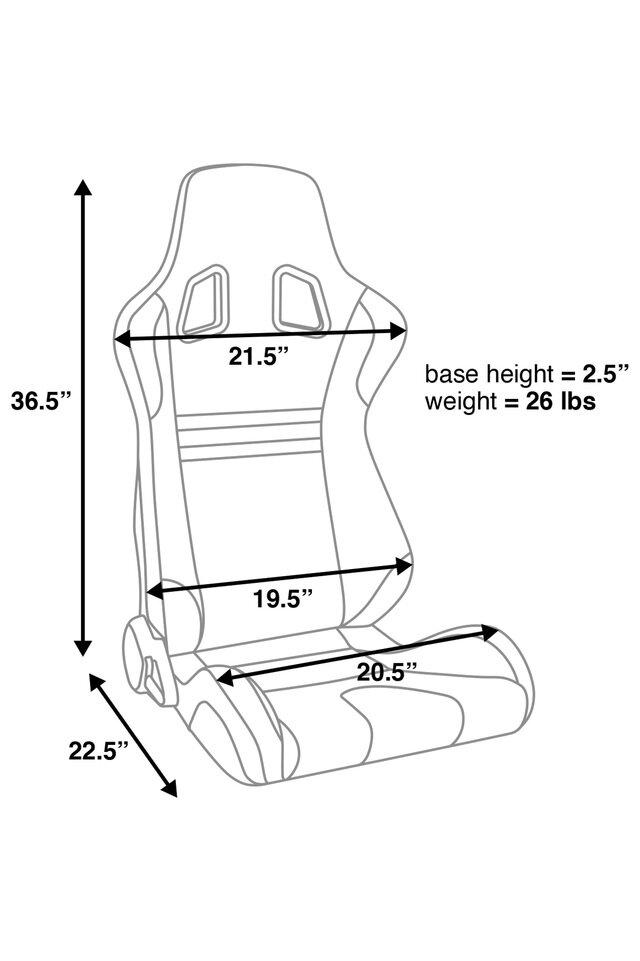 Corbeau Evolution Reclining Race Seat (Pair)