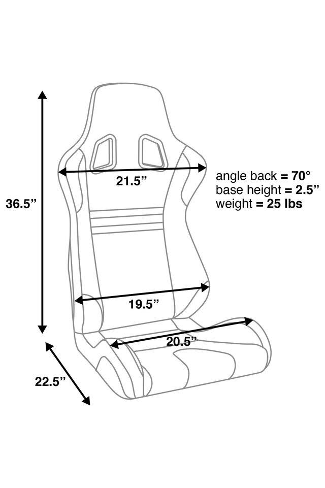 Corbeau Evolution X Fixed Back Seat (Each)