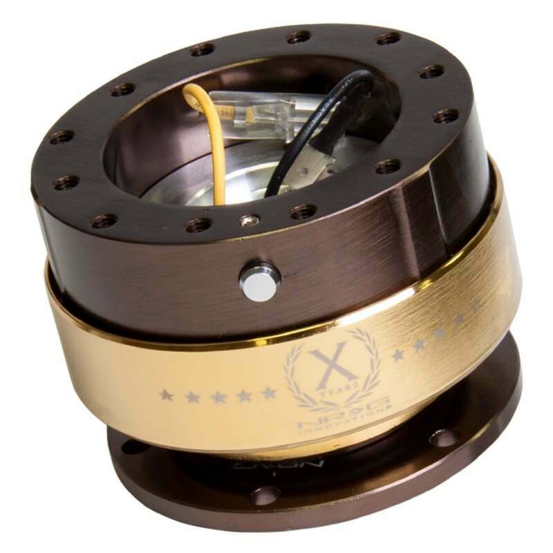 NRG Quick Release - Bronze Body / Chrome Gold Ring - SRK-200BR-CG