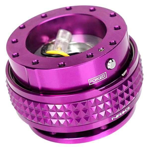 NRG Quick Release Kit - Purple Body / Purple Pyramid Ring - SRK-210PP-PP