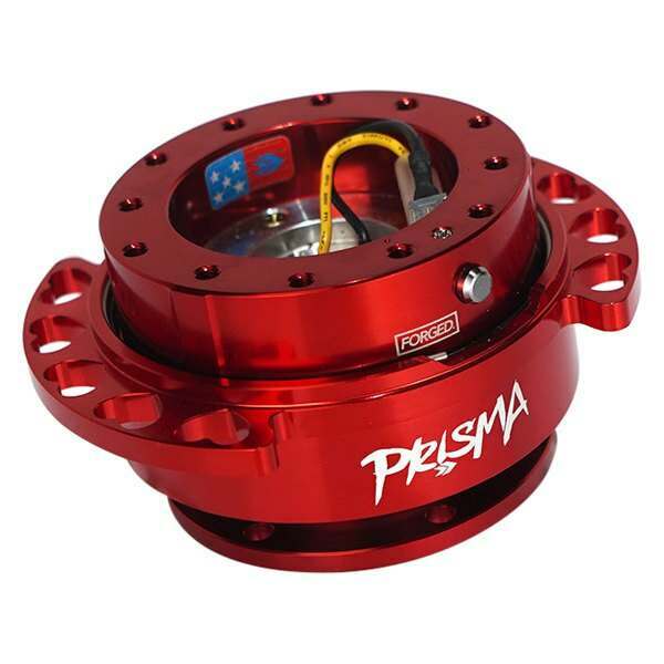 NRG Quick Release Kit - Red Body / Red Heart Cutout Ring - SRK-222RD-RD