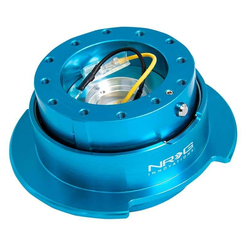 NRG Quick Release Kit - New Blue Body/Titanium Chrome Ring - SRK-250NB