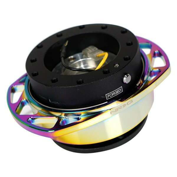 NRG Qucik Release Kit - Black Body / Neochrome Cutout Ring - SRK-257BK-MC