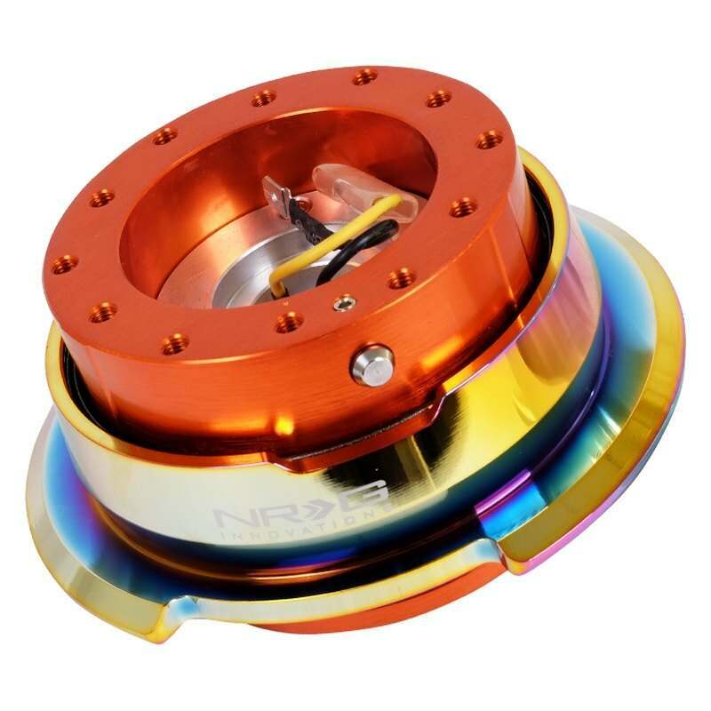 NRG Quick Release - Orange Body/Neo Chrome Ring - SRK-280OR-MC